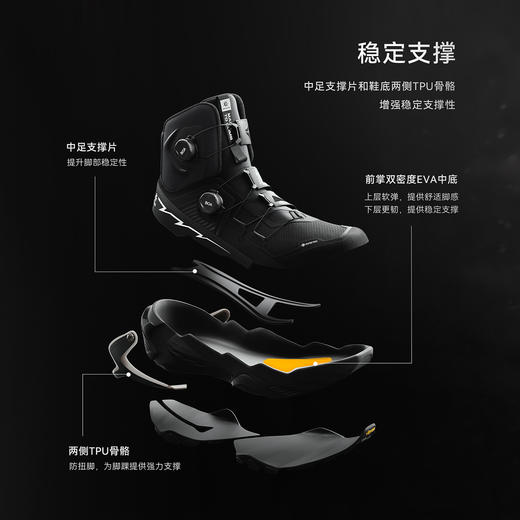KAILAS凯乐石 户外运动 男女款高帮防水徒步鞋（YAN GTX HIGH） 商品图3