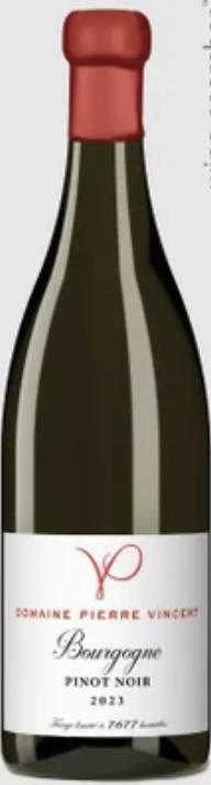 Pierre Vincent Bourgogne Pinot Noir皮埃尔文森特酒庄勃艮第黑皮诺干红葡萄酒2023 商品图0