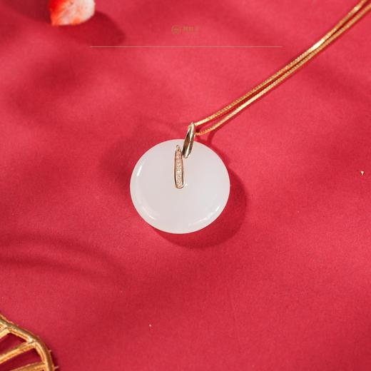 「一口价」【竹叶映韵】金镶玉吊坠【顺丰物流】 商品图4