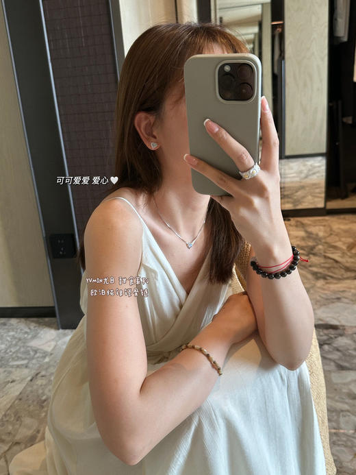 甜食系列 欧泊纯银项链款 锁骨项链/耳钉来咯～ 实物真的太美了 商品图3