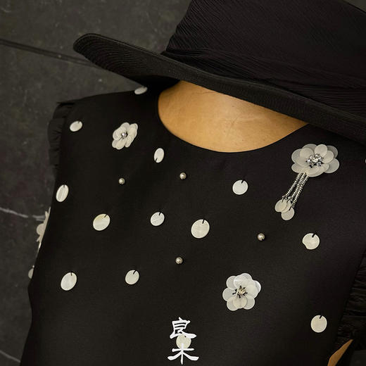 【不退不换】良木礼珠片花边连衣裙（X7413） 商品图2