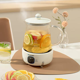 【多样屋专柜】蓝宝全玻璃养生壶恒温壶 办公室多功能煮茶壶1.2L