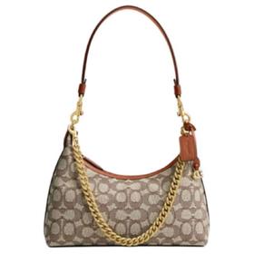 COACH Rowan 26斜挎单肩手提包 中号 女款 胡桃木拼黑色