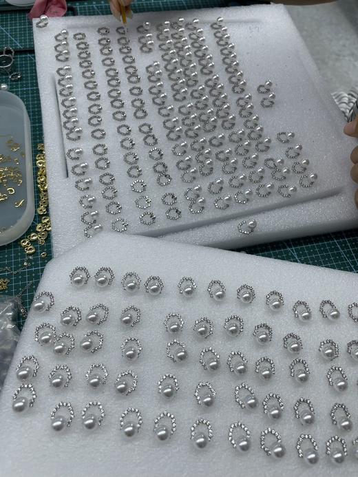 宋慧乔同款珍珠耳钉 施华洛珍珠925银施华洛水晶钻 商品图2