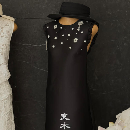 【不退不换】良木礼珠片花边连衣裙（X7413） 商品图0