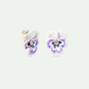 订购6周到｜Les Nereides-Purple pansy-紫色 三色堇 耳夹（无需耳洞）［法国设计师］ 商品缩略图2