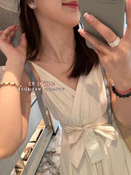 甜食系列 欧泊纯银项链款 锁骨项链/耳钉来咯～ 实物真的太美了 商品图2