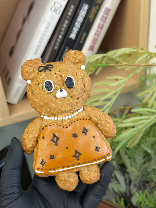 手绘低卡燕麦小熊曲奇，低糖 低卡 低脂，净重约100克/块。其他款式图案可提前一周预订 商品图4