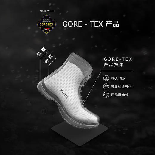 KAILAS凯乐石 户外运动 男女款高帮防水徒步鞋（YAN GTX HIGH） 商品图4