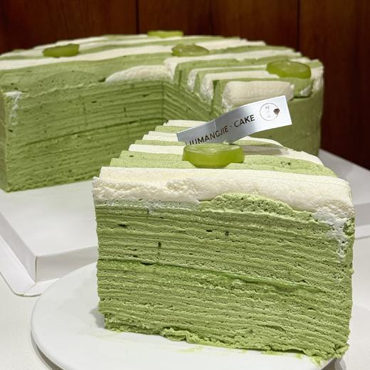 【青岚浮雪】抹茶千层生日蛋糕 商品图1