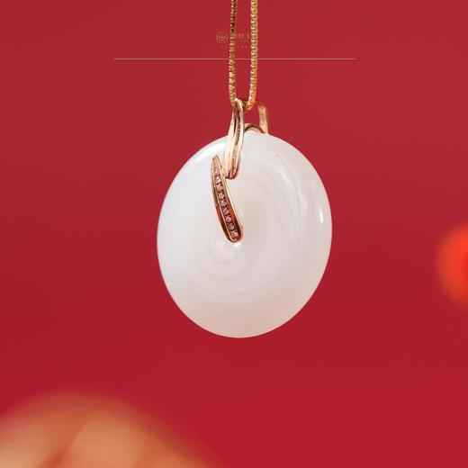 「一口价」【竹叶映韵】金镶玉吊坠【顺丰物流】 商品图3