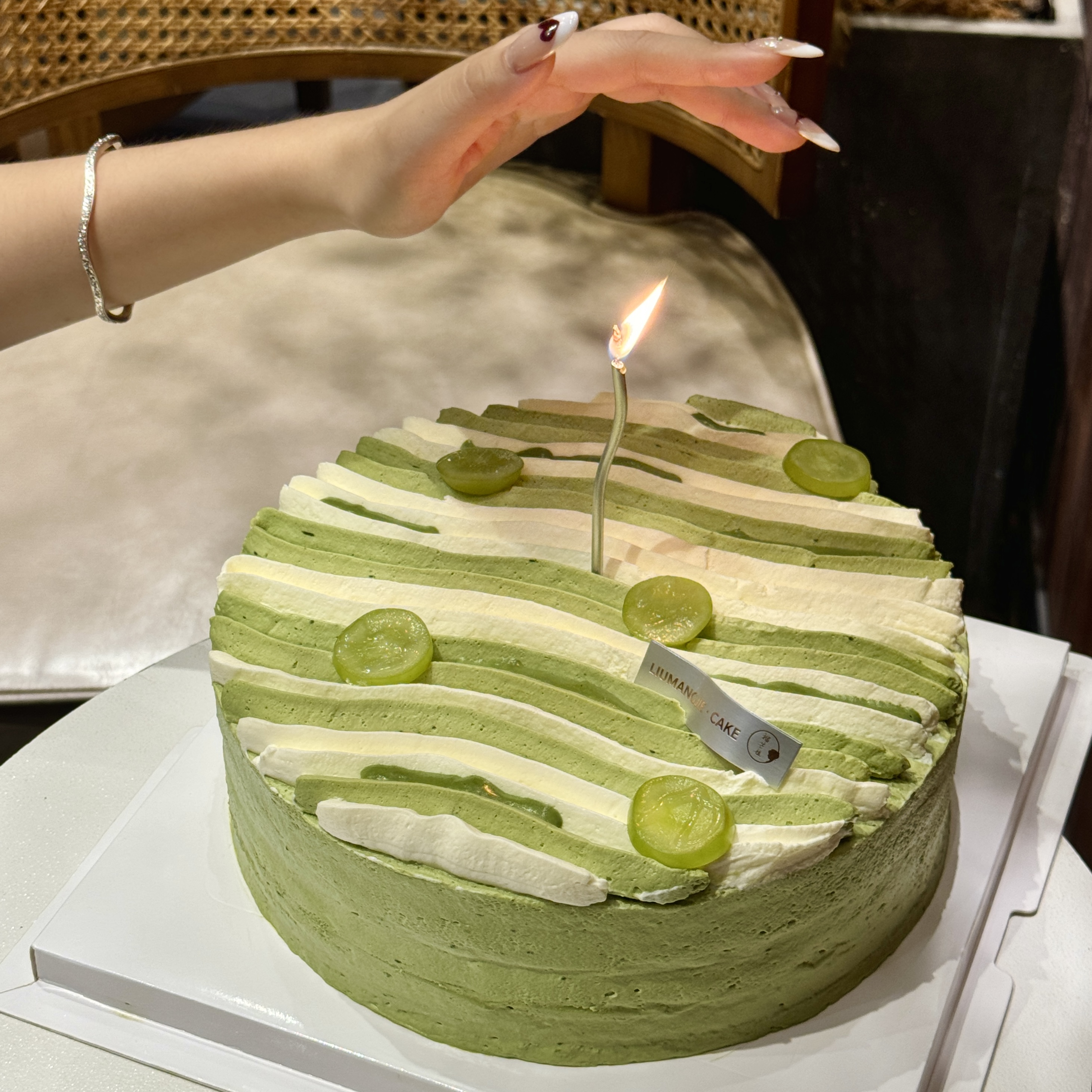 【青岚浮雪】抹茶千层生日蛋糕