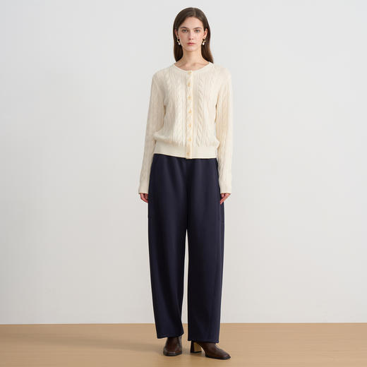 同款下架-【慵懒感羊毛针织开衫】EITIE爱特爱厚重柔软百搭秋季新款针织衫D2501911 商品图3