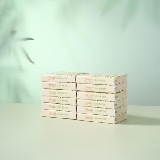 金竹阳光医护母婴级本色纸面巾200mm*200mm*3层*12片（条巾纸）60包/箱 商品图5