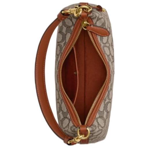 COACH Rowan 26斜挎单肩手提包 中号 女款 胡桃木拼黑色 商品图1