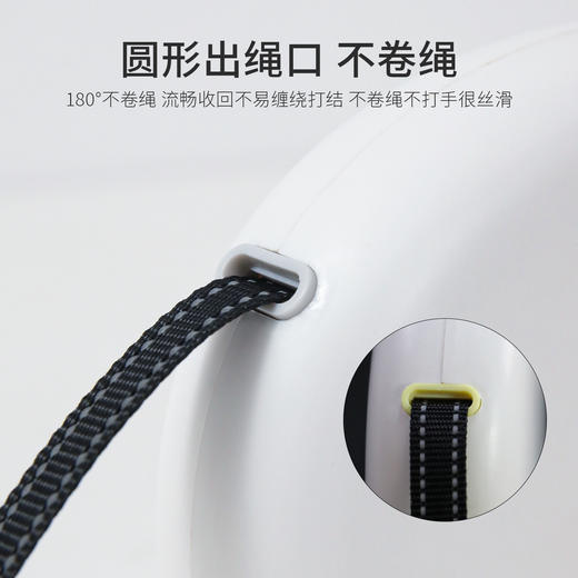皮皮淘 伸缩双色牵引绳自动牵引外出狗狗链子夜间反光宠物牵引狗绳1个 商品图1