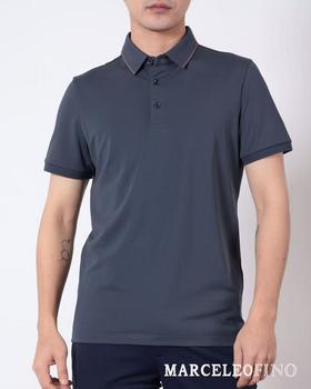 MARCELEOFINO 马仙奴 高级灰净色短袖POLO 2084140-90 [广百北京路店] 【9F-折扣】