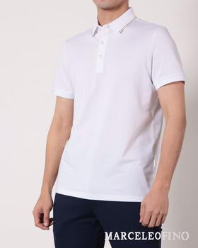 MARCELEOFINO 马仙奴 净白小立领短袖POLO 2084140-00 [广百北京路店] 【9F-折扣】