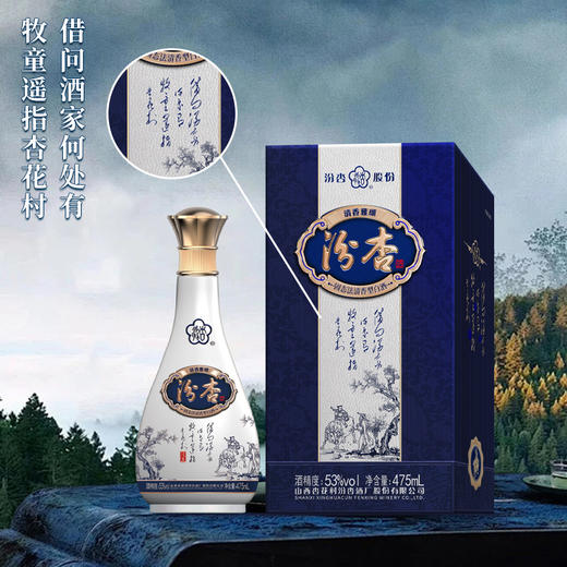 【羊毛秒杀】 汾杏 清香雅颂 清香型 53度 475ml 商品图0