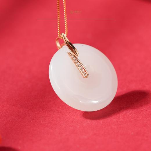 「一口价」【竹叶映韵】金镶玉吊坠【顺丰物流】 商品图2