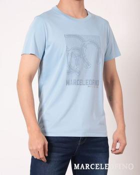 MARCELEOFINO 马仙奴 时尚浅蓝圆领 T8084029-31 [广百北京路店] 【9F-折扣】