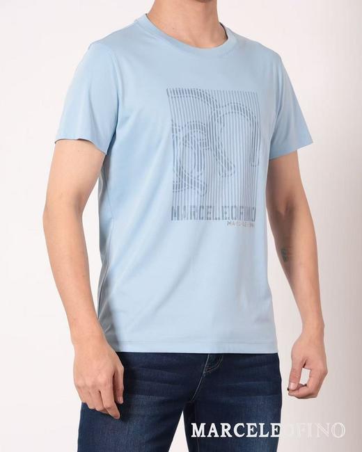 MARCELEOFINO 马仙奴 时尚浅蓝圆领 T8084029-31 [广百北京路店] 【9F-折扣】 商品图0