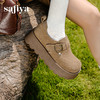 预售|Safiya/索菲娅2025小个子增高不累脚魔术贴百搭复古厚底勃肯鞋SFD3112124 商品缩略图4
