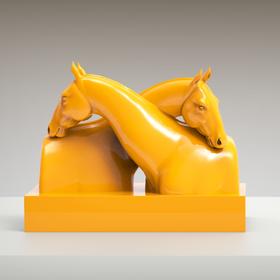 任亮《共生-相伴》 宝丽石雕塑