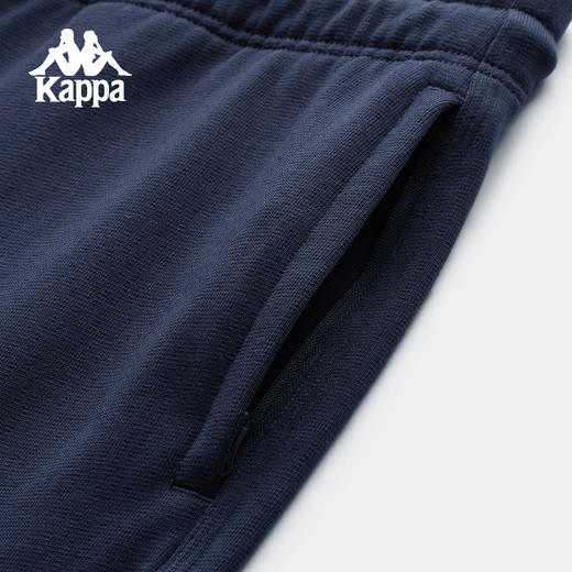 Kappa卡帕背靠背运动裤男2025新款休闲刺绣纯棉直筒裤跑步针织裤K0F52AK22 商品图4