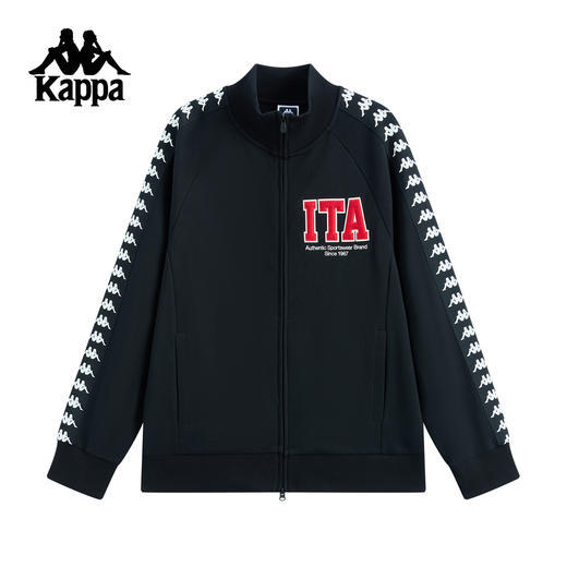 Kappa卡帕背靠背外套男秋季新款美式泽西风高街针织立领上衣女士K0F52WK02 商品图0