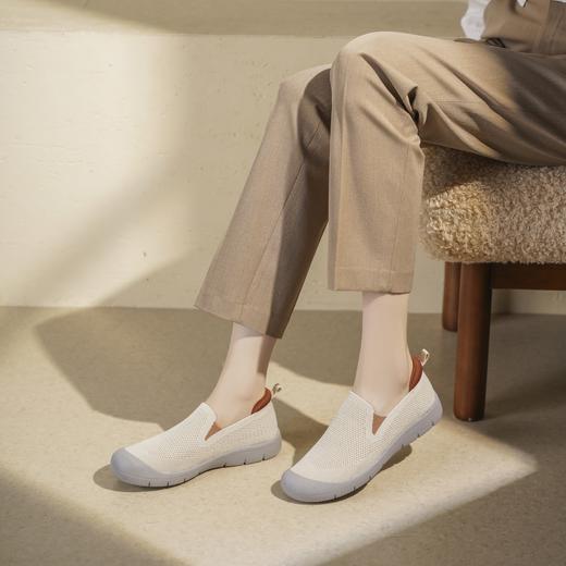 【秋季新款】西村名物2025年秋季新款薄底防滑平跟软底舒适休闲鞋深口单鞋T25CM36021 商品图3