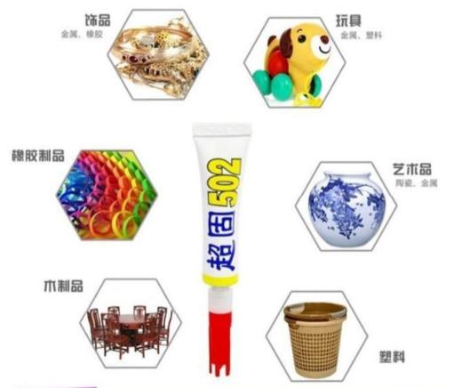 超固502胶水 手工快干胶水高粘性小瓶胶水塑料修补胶粘鞋子万能胶强力排胶1支 商品图3