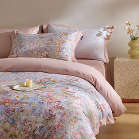 自然醒全棉贡缎数码100支长绒棉磨毛四件套（带高档礼盒）HS