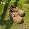 预售|Safiya/索菲娅2025小个子增高不累脚魔术贴百搭复古厚底勃肯鞋SFD3112124 商品缩略图0