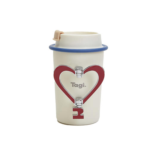 Tagi 金属可调节爱心保温杯 海盐樱桃 不锈钢无缝保温水杯咖啡随行杯保温杯 商品图0