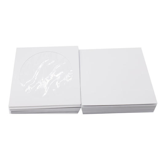 白色光盘袋12cm光盘纸袋子CD/dvd光盘包装袋100g光碟袋白色光盘套1个 商品图2