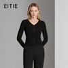 EITIE爱特爱V领长袖开百搭好穿针织衫8301006 商品缩略图1