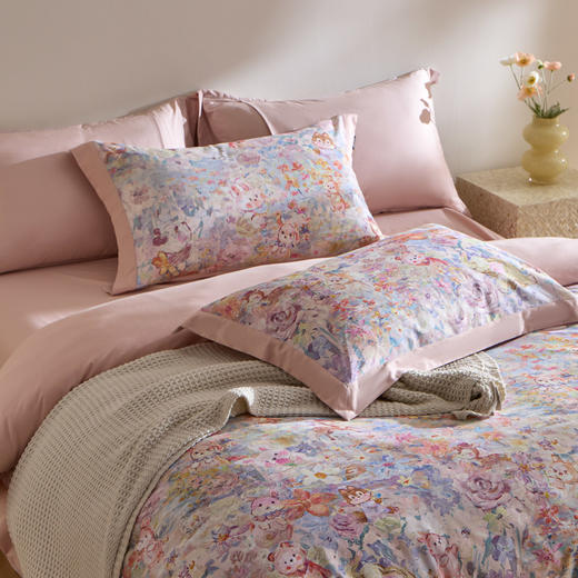 自然醒全棉贡缎数码100支长绒棉磨毛四件套（带高档礼盒）HS 商品图8