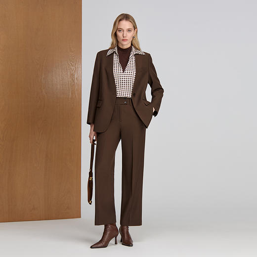 EITIE爱特爱无领一粒扣高级感西服外套8303011 商品图1