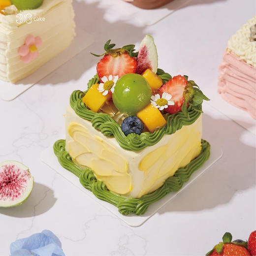 盛夏绮梦·四拼小方奶油蛋糕 商品图4