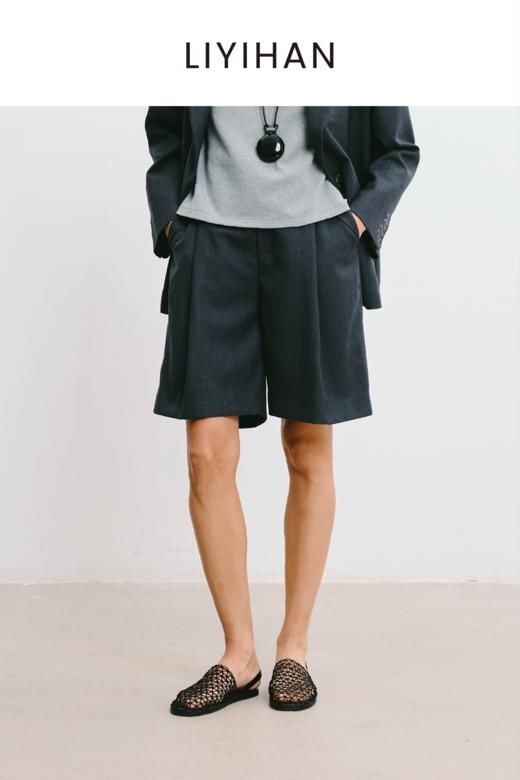 LIYIHAN林中路 2025秋新款通勤羊毛短裤小众设计感 商品图2