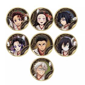 ufotable 鬼灭之刃 干支 2025 巳年蛇年 烫金马口铁吧唧 徽章 7包/盒 国谷