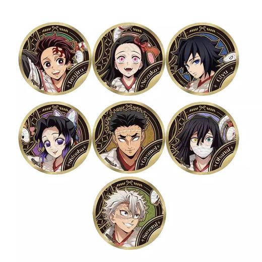 ufotable 鬼灭之刃 干支 2025 巳年蛇年 烫金马口铁吧唧 徽章 7包/盒 国谷 商品图0