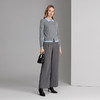 EITIE爱特爱简约时尚通勤灰色长裤8305007 商品缩略图1