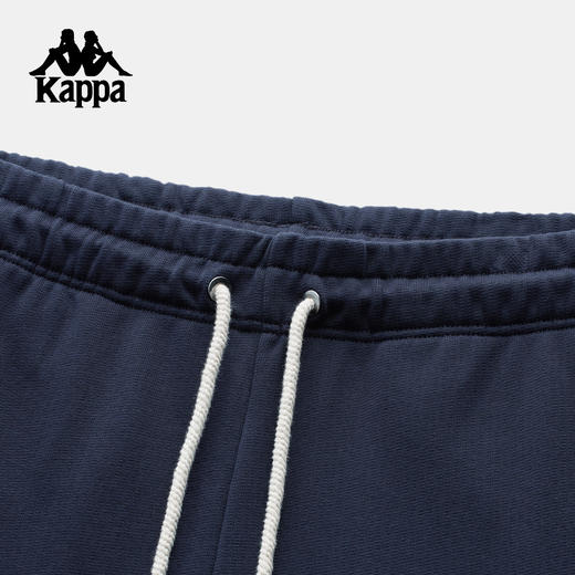Kappa卡帕背靠背运动裤男2025新款休闲刺绣纯棉直筒裤跑步针织裤K0F52AK22 商品图2