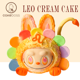 【狮子座多彩Labubu】拉布布动物奶油生日蛋糕