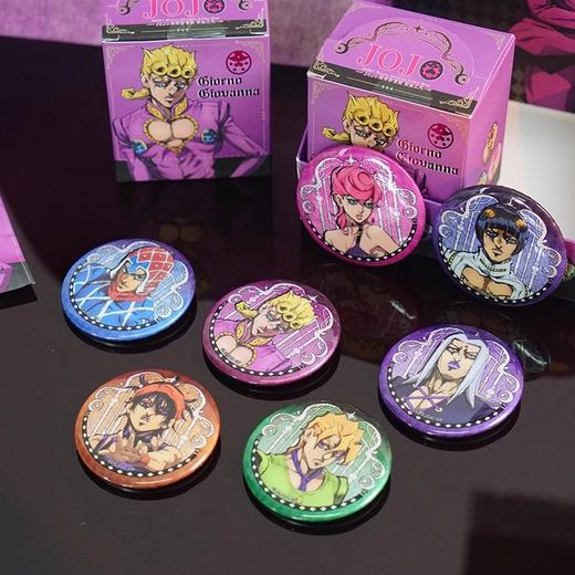 JOJO 的奇妙冒险 黄金之风 吧唧 徽章 7包/盒 国谷 商品图0