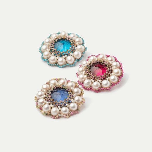 订购8周到｜Lorina Balteanu-FLORENCE-碧玺 花朵 胸针［法国设计师］ 商品图6