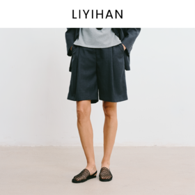 LIYIHAN林中路 2025秋新款通勤羊毛短裤小众设计感