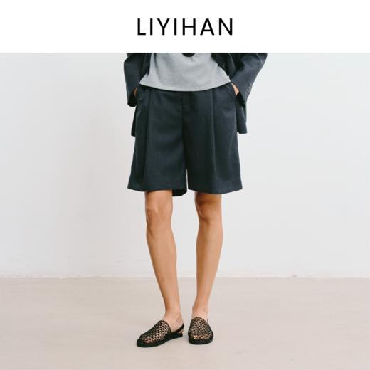 LIYIHAN林中路 2025秋新款通勤羊毛短裤小众设计感 商品图0